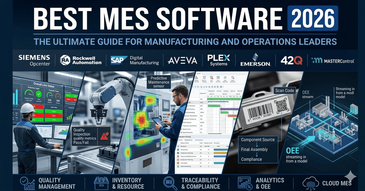 Best MES Software 2026: The Manufacturer's Independent Guide